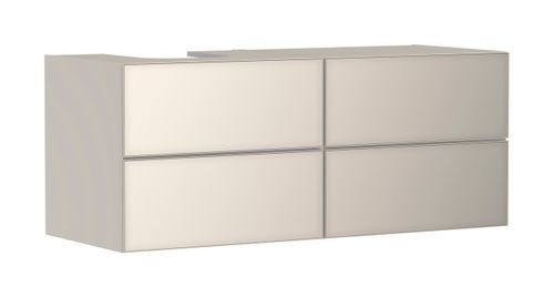 Hansgrohe-HG-Xevolos-E-Waschtischunterschrank-Sandbeige-Matt-1370-550-mit-4-Schubkaesten-fuer-Konsolen-mit-Aufsatzwaschtisch-geschliffen-links-Sandbeige-Matt-54237790 gallery number 1